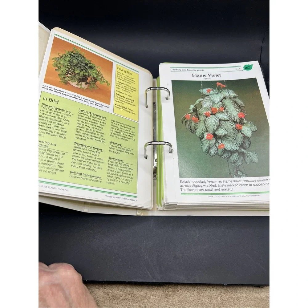 1985 Success With House Plants Gardening‎ Hardcover Spiral Binder Groups 1-19